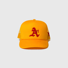 Load image into Gallery viewer, CLASSIC ART REGIME Yellow/Red Trucker Hat
