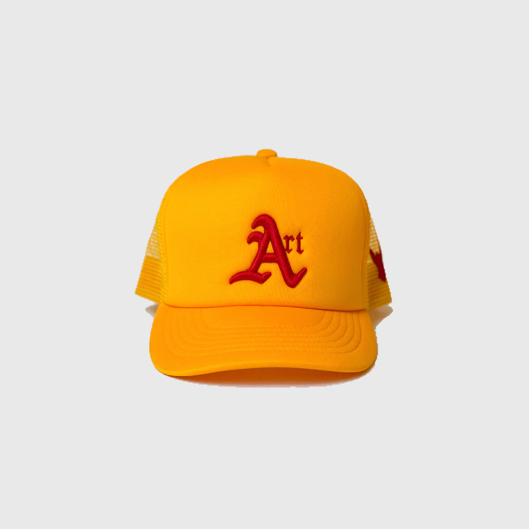 CLASSIC ART REGIME Yellow/Red Trucker Hat