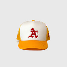 Load image into Gallery viewer, CLASSIC ART REGIME Yellow/White/Red Trucker
