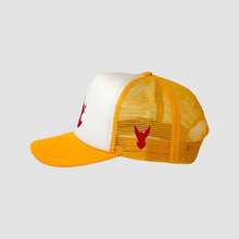 Load image into Gallery viewer, CLASSIC ART REGIME Yellow/White/Red Trucker
